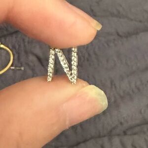 Diamond N slider charm